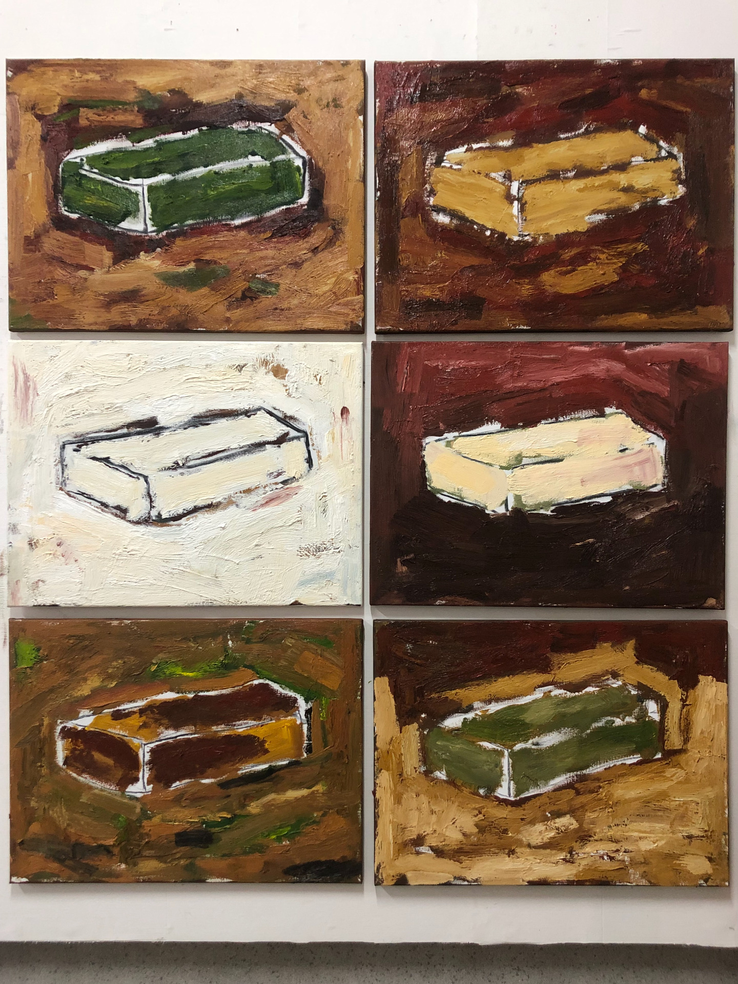 2025 Studiovie 'Power': oil on canvas 6X60X80cm © Eddy De Buf