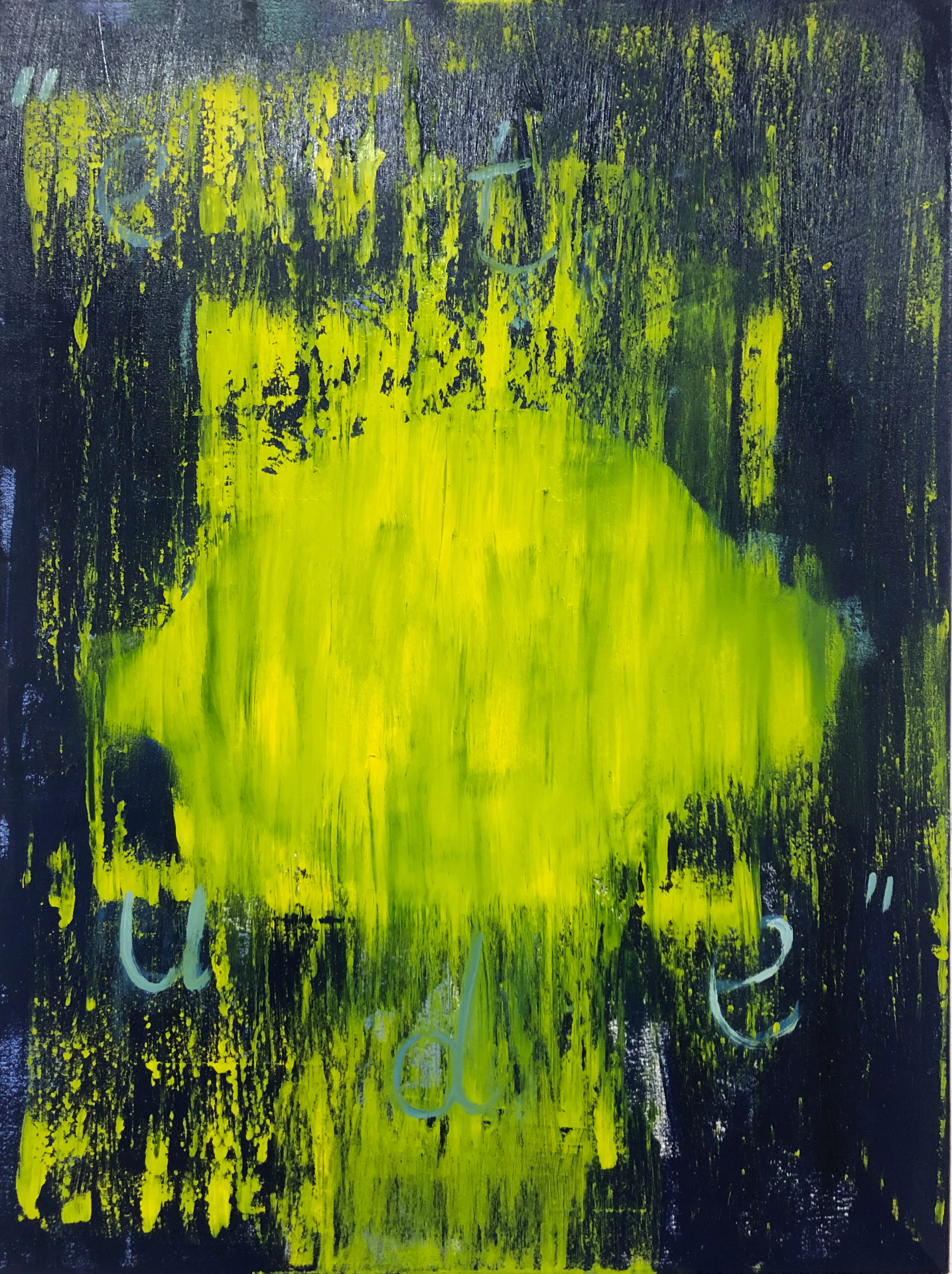 2026 'study of the yellow of a lemon' oil on canvas 60X80cm  © Eddy De Buf